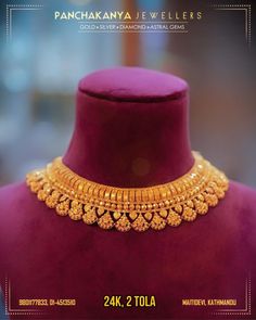 #weddingjewellery #jhoomka #panchakanyajewellers #jewellery #22kgold #24kgold #necklace #bridaljewellery #haar #trending #maitidevi | Instagram Gold Necklace Bridal Indian, Bridal Necklace Set Gold, Pakistani Gold Jewellery Design, Trending Gold Necklace Designs, Trending Gold Jewellery Designs, Bridal Gold Jewellery Indian, Gold Necklace For Bride, 20grams Gold Necklace Designs, Trending Mangalsutra Designs