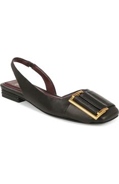 SARTO by Franco Sarto Tracy Slingback Square Toe Flat (Women) | Nordstrom Contemporary Elements, Slingback Flats, Franco Sarto, Fashion Flats, Womens Flats, Shoes Flats, Buckle, Nordstrom, Square