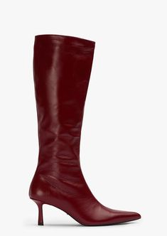 Maxi Gunmetal Shine Heels | Heels | Tony Bianco USA Burgundy Tall Boots, Burgundy Knee-high Winter Boots, Elegant Burgundy Ankle-high Boots, Burgundy Leather Knee-high Boots, Red Pointed Toe Boots With 4-inch Heel, Tony Bianco, Zipper Heels, Easy Trendy Outfits, Leather Conditioner