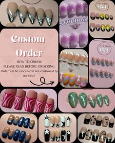 Nail Lengths, Custom Press On Nails, Hollywood Fl, Press Ons, Nail Length, Cuticle Pusher, Nail Sizes, Acrylic Press On Nails, Nail Glue