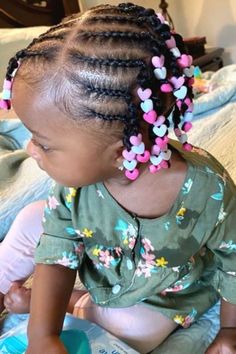 20 Cute Hairstyles For 1-Year-Old Baby Girl To Try Braided Hairstyles For One Year Old, Cute Hairstyles For 1 Year Baby Girl, One Year Old Braid Hairstyles, Hairstyles For 1 Year Baby Girl Black Braids, Baby Birthday Hairstyles, Braided Hairstyles For Babies, Hair Styles For 1 Year Baby Girl, Braids For Baby Girls Hair, 9 Month Old Hairstyles Baby Girl