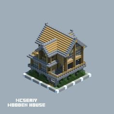 a house made out of lego blocks with the words mcerryy hidden house on it