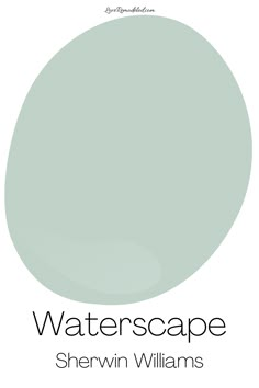 the cover of waterscape by sherylin williams, with an image of a green