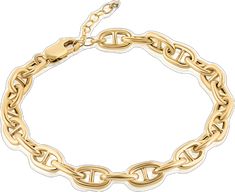 Trendy Yellow Gold Oval Link Bracelets, Trendy Yellow Gold Link Bracelet, Trendy Yellow Gold Chain Link Bracelet, Trendy Yellow Gold Chain Bracelet With Solid Link, Trendy Yellow Gold Cable Chain Bracelet, Trendy Gold Cable Chain Bracelet, Perfect Bracelet Stack, Necklace Length Guide, Bracelet Stack