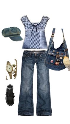 Inspiration Mode, Blue Jean, Shoes And Accessories