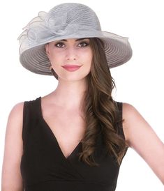 PRICES MAY VARY. Material: Organza and polyester. Size: One size fits most. Head Circumference: 22.5-22.6"/56-58cm. Design: An elegant derby hat with classic timeless design, its minimalist style completes your every formal look. Wide brim will protect you from blinding sunlight. Feature: This charming organza tea party hat is the perfect decoration for a casual royal look for its simplicity. You can also decorate it with anything you prefer and create a unique hat that represents your personali Bridal Tea Party, Great Gatsby Party, Tea Party Wedding, Bridal Tea, Tea Party Hats, Wedding Hat, Elegant Hats, Royal Look, Fascinator Hat