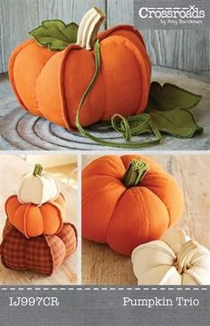 an image of pumpkins made out of fabric