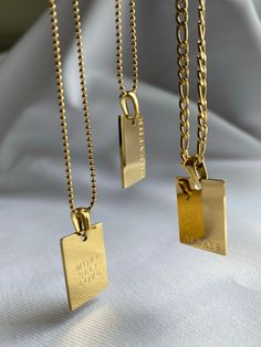 Positive affirmation's daily reminder necklace. Perfect layering necklace. This necklace is made of stainless steel, so waterproof! The color remains perfect. Gold: 18k gold platingMaterial: Stainless steelLength: 40cm-45cmSize: 5mmNeed a Longer Chain?Add up to 2.5" on any of our necklaces with our "Extender's" Waterproof jewelry Glazd Pouch with every order Free US shipping Easy Exchange & Return policy PRODUCT INFOAll our jewelry are made of stainless steel material. For the gold pieces, we ad Breath In Breath Out, Waterproof Jewelry, Gold Piece, Layering Necklace, Long Chain, Stainless Steel Material, Jewelry Pouch, Daily Reminder, Eternity Bands