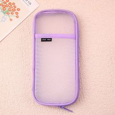 Transparent Pencil Case Waterproof Mesh Large Capacity Pouch Pen Bag Korean Aesthetic Stationery for Girls School Supplies Novelty: Yes Type: pencil case Material: Mesh Use: Schools & Offices Size: Other Type: Pencil Bag Choice: yes Trendy Purple Pencil Case For School, Purple Zipper Pouch Pencil Case For School, Back To School Purple Pencil Case, Purple Portable Pencil Case For Daily Use, Portable Purple Pencil Case For Daily Use, Purple Rectangular Pencil Case For Students, Trendy Purple Pencil Case For Daily Use, Trendy Portable Cosmetic Bag, Transparent Pencil Case