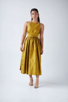 Mari Dress in Silk Dupioni Silk Dupioni Dress, Nyc Clothes, Silk Dupioni, Ball Skirt, Fabric Accessories, Lingerie Accessories, Outerwear Outfit, Knitwear Tops, Summer Hats