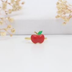 Apple Ring designed by ISEA Fine Jewelry is a cute everyday wear jewelry. A very nice gift for Halloween! ➤ Ring Details * 14k / 18k Yellow Gold or Yellow Sterling Silver * Gold Color Options; 14K / 18k White, Yellow, Rose Gold * Sterling Silver Color Options; Yellow, Rose, White * Band Width: 1.80 mm * Thickness: 1.10 mm ➤ Gem Details * Gemstone : Enamel * Enamel Color: Red, Green * Ready to Ship 3-5 Business Days 💍 ISEA Jewels' pieces are handcrafted by 10-15 years of experienced craftsmen and made to order in a very short time. 🎁 All pieces come in a quality and hygienic suede gift box enclosed in a pouch. 🌎 Our products arrive worldwide within 6 working days. ❓ Questions, comments, or just want to say hi? We are glad to hear from our customers and are always quick to respond. Review Round Enamel Ring For Valentine's Day Gift, Valentine's Day Gift Enamel Ring, Cute Red Ring For Gift, Cute Red Ring As Gift, Yellow Gold Enamel Ring For Valentine's Day Gift, Valentine's Day Gift: Yellow Gold Enamel Ring, Valentine's Day Gift Yellow Gold Enamel Ring, Enamel Rings, Apple Rings