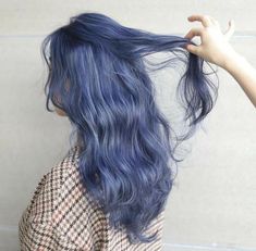 more in @autumnfiles <3 Dark Periwinkle Hair, Dusty Blue Hair, Periwinkle Hair, Mode Purple, Short Grunge Hair, Hair Color Pastel, Hair Color Purple, Short Hair Color