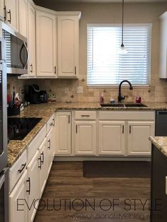 the kitchen is clean and ready for us to use in its new owner's home