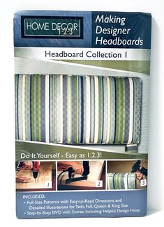 the package is for making designer headboards and bedding sets, with instructions on how to use them