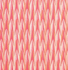 an orange, pink and white pattern on fabric