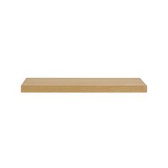 a wooden shelf on a white background