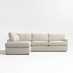 Lounge Classic 2-Piece Sectional Sofa with Bumper + Reviews | Crate and Barrel 2 Piece Sectional Sofa, Dog Couch, Clean Look, Delray Beach, Less Is More, Crate And Barrel, Dog Friends, Sectional Sofa, Access Denied