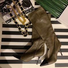 Attention Cap Toes Lovers! Another Perfect Boots From Giuseppe. Impeccable Leather Finished With Killer Color Block. Zanotti Shoes, Giuseppe Zanotti Shoes, Long Boots, Black Tan, Over The Knee Boots, Giuseppe Zanotti, Black And Tan, Over The Knee, Knee Boots