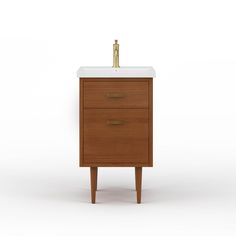 BD20CR06HW-000 20 Inch Bathroom Vanity, Walnut Bed, Honey Walnut, Ceramic Undermount Sink, Small Vanity, Sink Countertop, Small Bath, Sink Top, Single Sink Bathroom Vanity