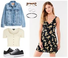 Regional Style Guide | Summer Swimwear Trends and how to Best Wear Them Converse Floral, 90s Fashion Runway, 90s Fashion Denim, Billie Eilish Outfits, Light Denim Jacket, 90s Fashion Women, 90s Fashion Grunge, Tyler Posey, 90s Fashion Outfits