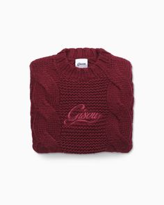 For the ultimate Gisou collector: discover a new, cable knit take on the iconic Gisou Holiday Sweater. This holiday season, snuggle up in our oversized cable knit sweater, available in THE colors of the season: cherry red and crème! With on-trend wide arms and a luxurious tonal embroidery logo, this limited edition, one-size-fits-all sweater is both festive and cozy. The Gisou Holiday Sweater is made from a 50% wool/acrylic blend. Christmas Sweater Aesthetic, Oversized Cable Knit Sweater, Sweater Aesthetic, Cherry On The Cake, Tonal Embroidery, Hair Quiz, Hair Perfume, Holiday Sweater, Cable Knit Sweater