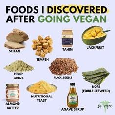 an image of foods that are going vegan