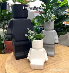 Unique Home Decor Accessories, Lego Plant Pot, Room Accessories Men, Lego House Decor, Unique Plant Pots, Silly Decor, Lego Home Decor, Lego Aesthetic, Lego Decor