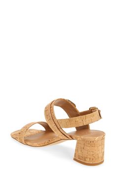 With a cushy insole, this casual slingback sandal offers lasting comfort to be a weekend wardrobe favorite. Adjustable slingback strap with buckle closure Synthetic upper/textile and synthetic lining/rubber sole Imported Summer Double Strap Sandals With Cork-bed Midsoles, Adjustable Slingback Sandals With Buckle Closure, Adjustable Slingback Sandals With Heel Strap, Vacation Sandals With Heel Strap And Slingback, Summer Ankle Strap Cork Sandals, Summer Cork Sandals With Ankle Strap, Chic Cork Sandals With Open Toe, Casual Slingback Sandals With Buckle Closure, Spring Slingback Sandals With Removable Insole And Double Strap