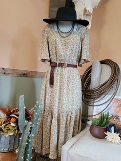 Square neck Smock Waist Midi Size Small Measurements: Length: 44" Bust: 34" Waist: 13". Christian Outfits, Midi Size, Beauty Lash, Wild Rag, Authentic Jewelry, Prairie Dress, Christian Clothing, Jewelry Case, Hat Hairstyles