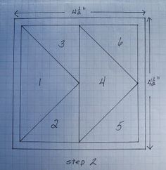 the diagram shows how to make a square with four sides