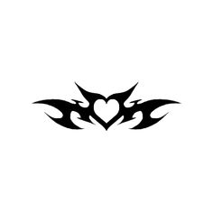 a heart shaped tattoo design on a white background