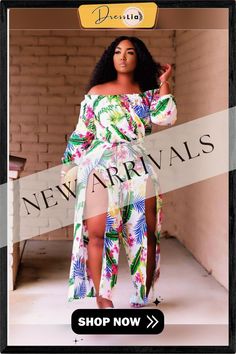 Summer Sexy Split Boho Beach Off Shoulder Long Sleeve Vintage Floral Printed Women Jumpsuit Fitted Jumpsuits And Rompers For Beach Season, Beachwear One-piece Jumpsuits And Rompers For Vacation, Beachwear Jumpsuits And Rompers For Vacation, Beachy Jumpsuits And Rompers For Beach Vacation, Beachwear Jumpsuit For Vacation, One-piece Jumpsuits For Beach Vacation, Tropical Print Swimwear For Spring Holiday, Beach Party Beachwear Jumpsuits And Rompers, Spring Holiday Tropical Print Swimwear