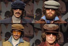 1970s hats and hairstyles for men 60s Sunglasses Men, 70s Hat Men, 1970s Hats, 1970s Fashion Mens, 70s Hats, 70s Fashion Men, 60s Men, 70s Sunglasses