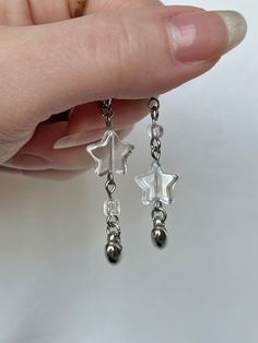 Star Love Earrings Grunge Jewelry Y2k Goth Trendy Edgy Alt - Etsy Y2k Silver Star Jewelry, Y2k Style Silver Star Jewelry, Alt Earrings, Earrings Grunge, Y2k Alt, Goth Core, Jewelry Y2k, Alt Goth, Grunge Jewelry