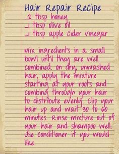 Weekend Hair, Twisted Hair, Braided Hairstyle, Diy Hair Mask, Hair Remedies, Heat Damage, Beauty Recipe, Hair Repair, Homemade Beauty Products