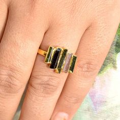 Fusion Style Tourmaline Ring As A Gift, Fusion Style Tourmaline Ring For Gift, Fusion Style Tourmaline Gift Ring, Stone Ring Women, Electroformed Ring, Black Tourmaline Ring, Raw Stone Ring, Electroformed Jewelry, Handmade Gifts For Her