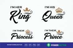 i'm his queen, i'm their princess and i'm her prince