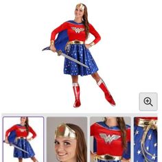 an image of a woman in wonder costume