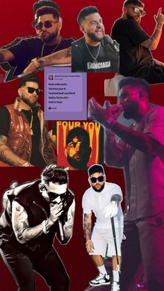 the collage shows many different people in their outfits and clothes, including one man with sunglasses