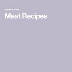 the words meat recipes written in white on a purple background