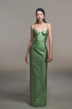 Prom Inspo, Bamboo Dress, Mean Blvd, Green Gown, Brocade Dresses, Guest Attire, Women's Evening Dresses, Floor Length Dresses, Long Dresses