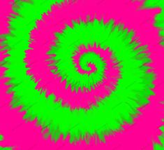 an abstract green and pink spiral design