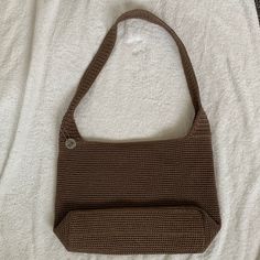 The Sak Taupe Crocheted Hobo Bag. Never Used. Everyday Rectangular Shoulder Bag With Flat Pocket, Brown Shoulder Bag With Flat Pocket, Beige Rectangular Shoulder Bag With Flat Pocket, Rectangular Shoulder Bag With Flat Pocket For On-the-go, Brown Tote Bag With Flat Pocket, Rectangular Shopping Bag With Flat Pocket, On-the-go Shoulder Bag With Flat Pocket, Brown Crochet Rectangular Bag For On-the-go, Brown Rectangular Crochet Bag For On-the-go