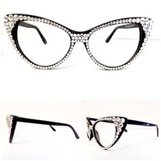 Divalicious Eye Glasses | Divalicious Glasses Frames Cat Eyewear, Crystal Cat, Cat Eye Glasses Frames, Vision Glasses, Glasses Clear, Cat Glasses, Eye Glasses Frames, Four Eyes