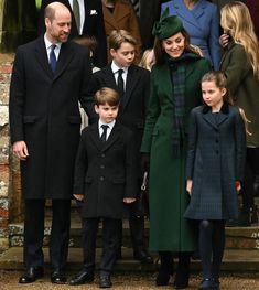 the royal family are all dressed up and ready to go out on christmas day in london