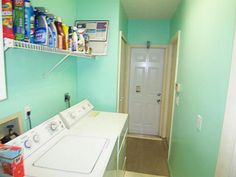 the laundry room is clean and ready for us to use