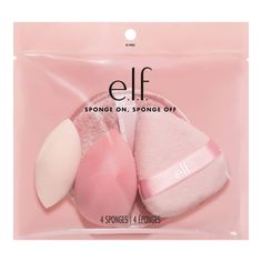 Th e.l.f. Sponge On, Sponge Off Holiday Cosmetic Tools Set is a collection of four top-rated makeup sponges here to help you apply—and remove—your makeup like an e.l.f.ing pro. This set includes all the tools you need to buff and blend your favorite powder, cream, and liquid formulas into a smooth, airbrushed finish—and then remove it all at the end of the day. Why you’ll love it: • Four essential face sponges to help apply, blend, conceal, and remove makeup • Gives you an even complexion with a Best Makeup Bag, Makeup Remover Pad, Face Sponge, Target Gifts, Elf Cosmetics, Elf Makeup, Holiday Makeup, Tool Gifts, Makeup Gift