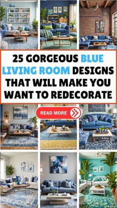 the 25 gorgeous blue living room designs that will make you want to decorate