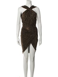 Alexandre Vauthier Sheath DressBlackPrintedStudded AccentsHalterneckFit:Dresses by Alexandre Vauthier typically fit true to size. Alexandre Vauthier, Knee Length Dress, Dress Length, Knee Length, Print Patterns, Dress Outfits, Clothes For Women, Pattern, Dresses