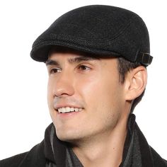 PRICES MAY VARY. Material: This newboys cap is made of 50% wool, short plush velvet like lining, keep you warm in the winter. Durable and comfortable, this newsboy hat is very easy to fix for never fall on the ground easily. Head circumference: 57-60cm/22-24 inch (Adjusatble size). One size fits most people. Classic and Timeless hat version design with cool Curved Visor, Keeps you both warm and stylish. Precisely tailored details workmanship. Short plush velvet like lining.The cap reflects signa Winter Beret, Flat Cap Men, Cap Winter, Berets Cap, Newsboy Hat, Great Gifts For Men, News Boy Hat, Newsboy Cap, Beret Hat